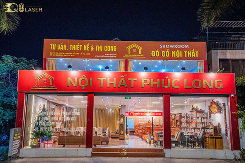 Bảng hiệu xưởng nội thất bền bỉ, chắc chắn