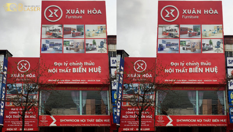 Bảng hiệu xưởng nội thất rõ ràng, chuyên nghiệp