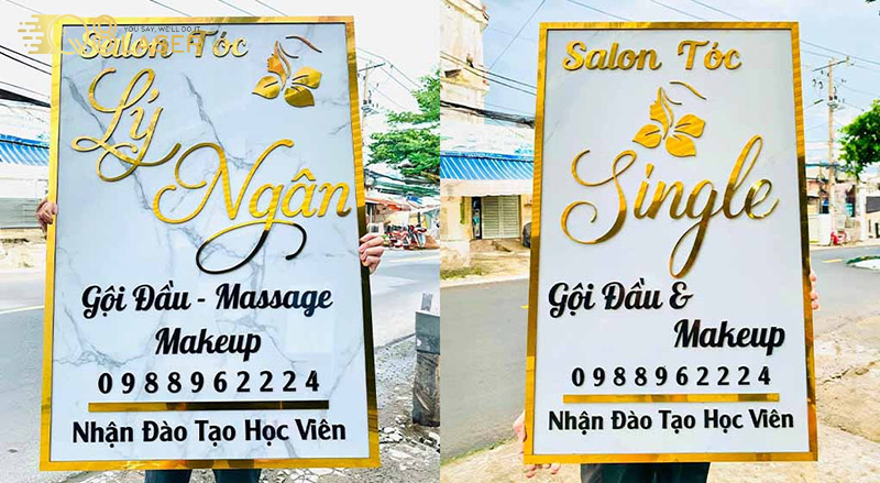 Bảng makeup thiết kế bắt mắt