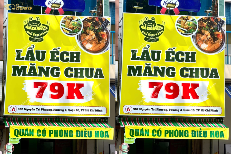 Biển bạt đẹp, màu sắc nổi bật