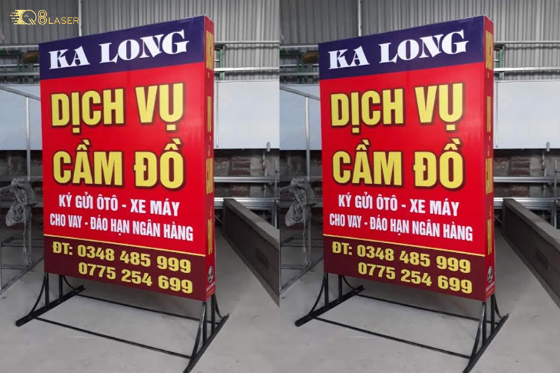 Biển bạt quảng cáo dễ lắp đặt