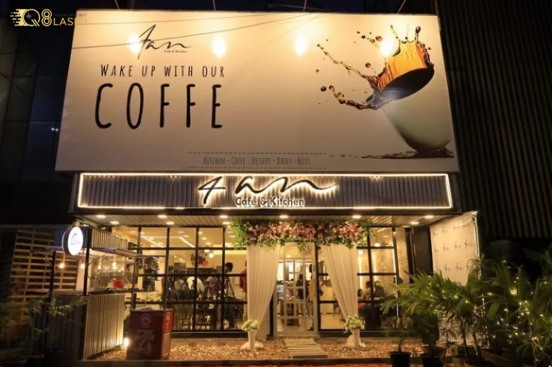 Biển chữ sáng nổi bật logo