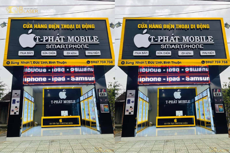 Biển điện thoại đơn giản, phù hợp nhiều mô hình kinh doanh