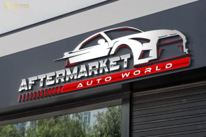 Biển gara ô tô đẹp, dễ nhận diện thương hiệu