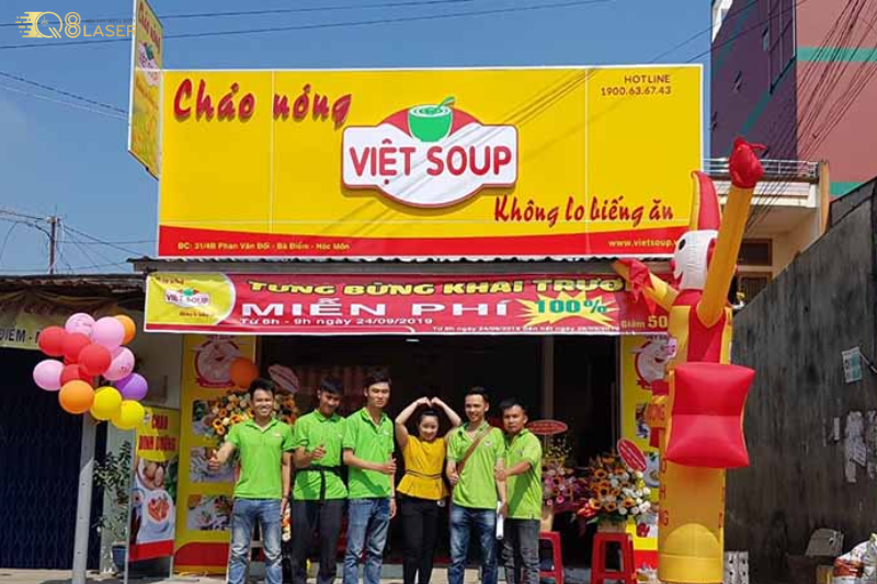 Biển hiệu cháo dinh dưỡng phù hợp quán nhỏ