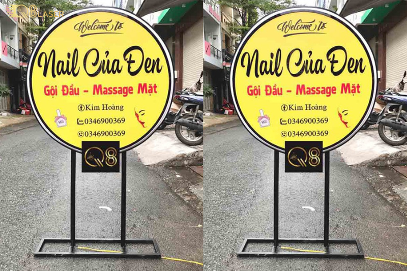 Biển hiệu đứng gọn nhẹ, dễ di chuyển