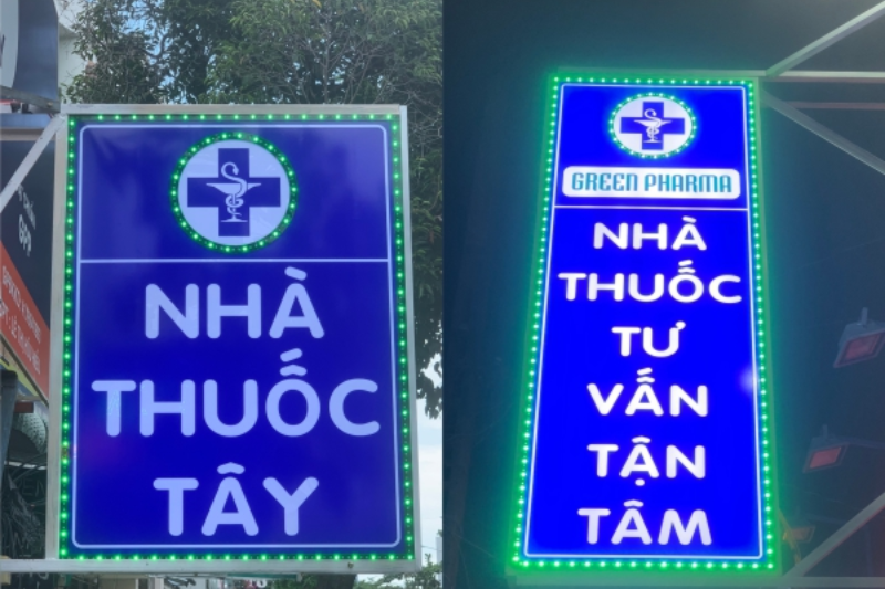 Biển hiệu nhà thuốc đẹp giúp tăng nhận diện thương hiệu
