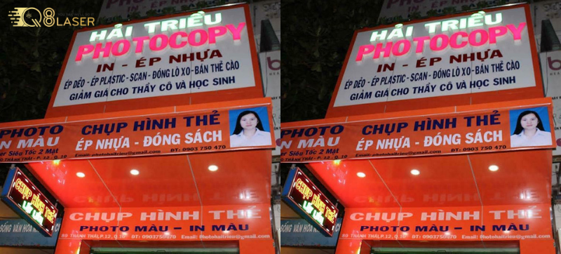 Biển hiệu photocopy bền đẹp, sử dụng lâu dài