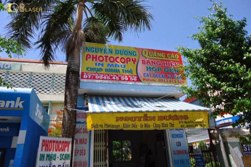 Biển hiệu photocopy đơn giản mà hiệu quả