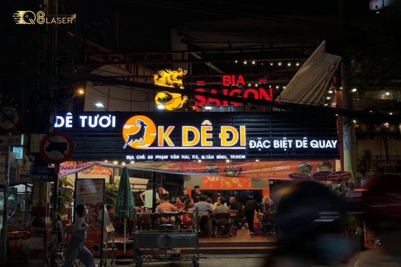 Thiết kế bảng hiệu quán nhậu nổi bật, dễ thu hút khách từ xa