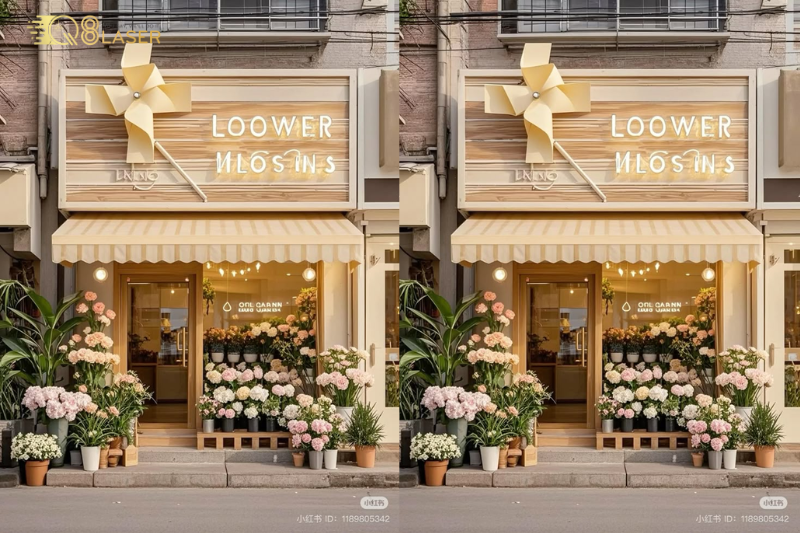 Biển hoa tươi bắt mắt