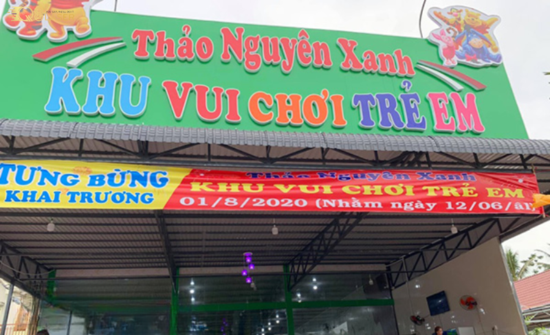 Biển khu vui chơi trẻ em an toàn thân thiện