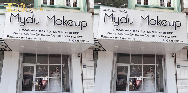 Biển makeup nhỏ gọn, nổi bật