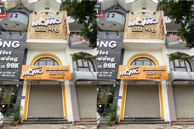 Biển phở thiết kế đơn giản, hiện đại