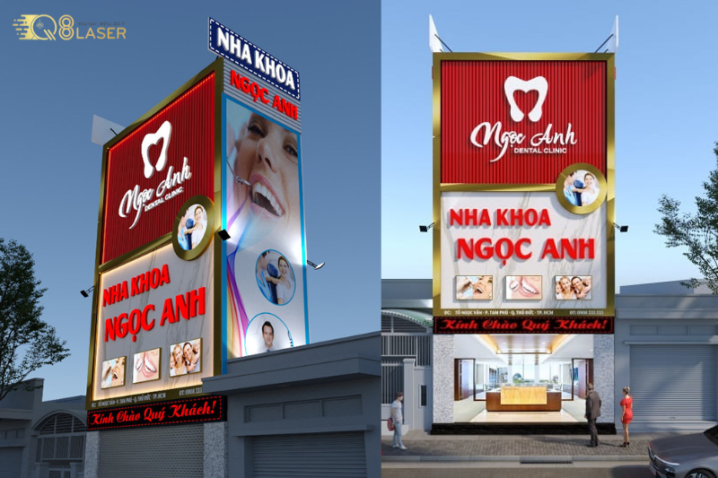 Biển phòng khám nha khoa đúng chuẩn nhận diện