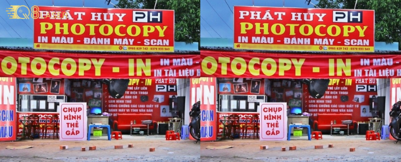 Biển photocopy thiết kế đơn giản, dễ nhận diện