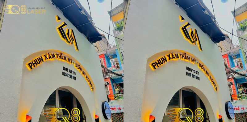 Biển phun xăm đẹp phù hợp mọi mặt tiền spa