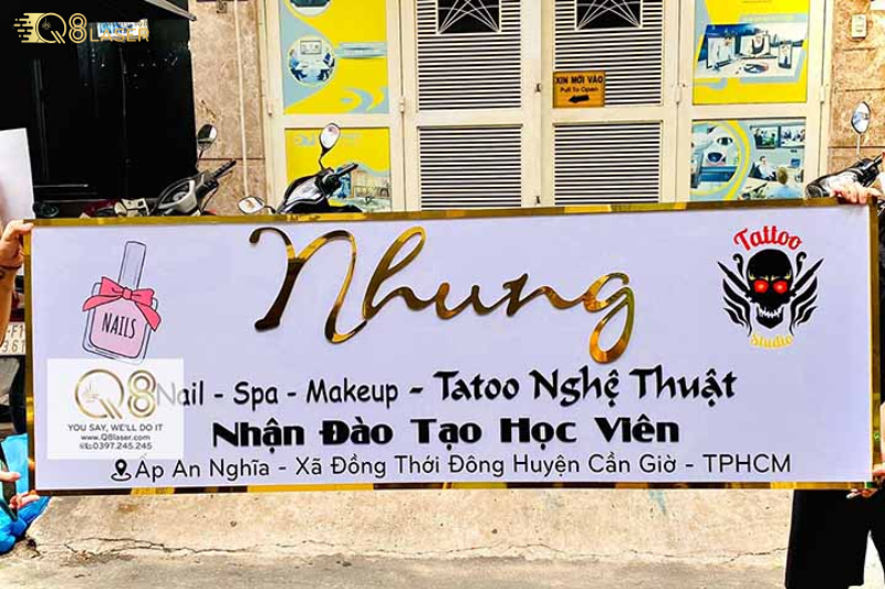Biển phun xăm đẹp, thiết kế tinh xảo