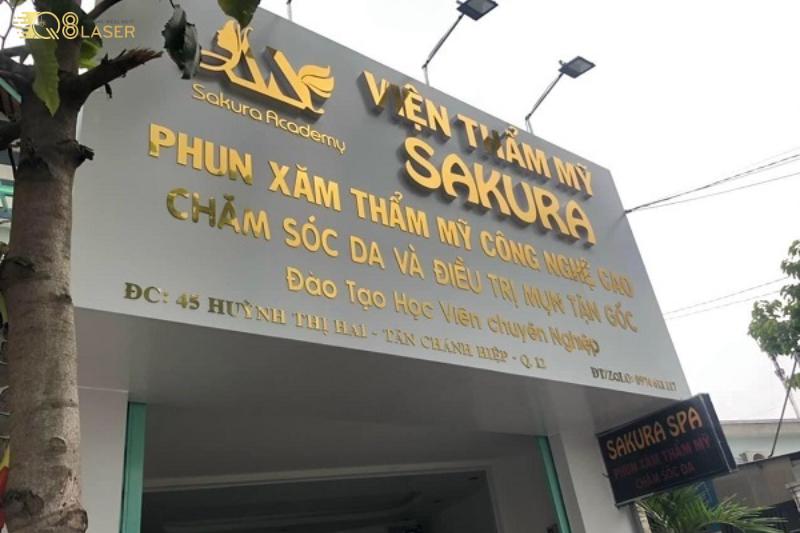 Biển phun xăm thiết kế gọn gàng