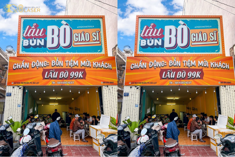 Biển quán ăn vặt đẹp, dễ nhìn