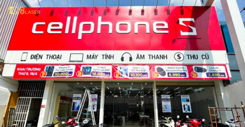 Biển quán điện thoại đơn giản, dễ thi công