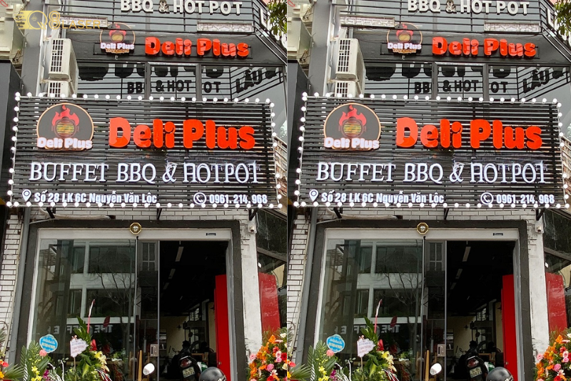 Biển quán lẩu đơn giản, hiệu quả quảng bá cao