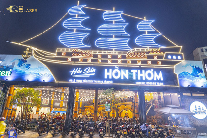 Biển quán nhậu phù hợp quán nhậu sân vườn, bình dân