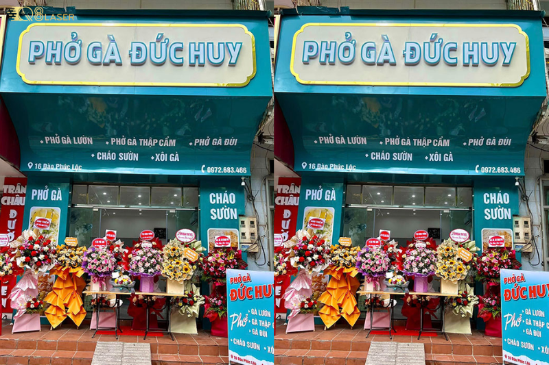 Biển quán phở đẹp, thiết kế gợi ăn