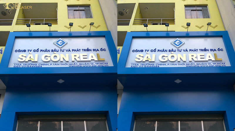 Biển quảng cáo bất động sản thiết kế hiện đại.