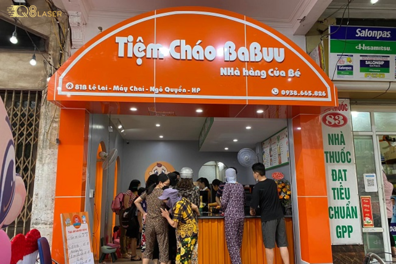 Biển quảng cáo cháo dinh dưỡng phù hợp khu dân cư