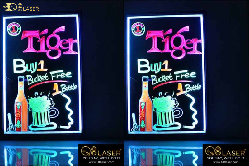 Biển quảng cáo dạ quang tạo điểm nhấn mặt tiền