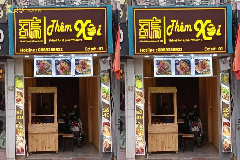 Biển quảng cáo đồ ăn vặt bắt mắt