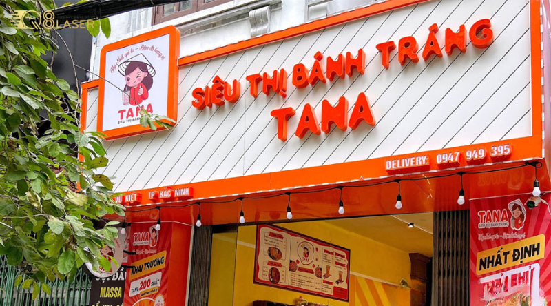 Biển quảng cáo đồ ăn vặt led sáng