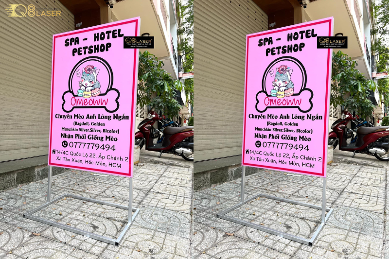 Biển quảng cáo đứng giúp tăng lượng khách