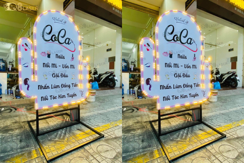 Biển quảng cáo đứng ngoài trời chắc chắn