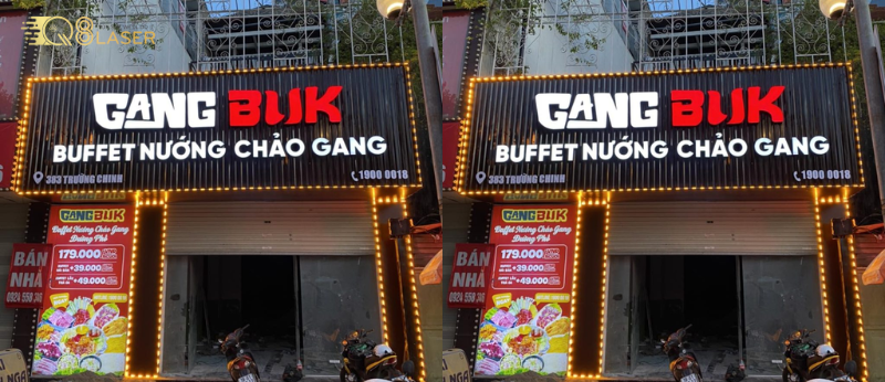 Biển quảng cáo lẩu rõ ràng, dễ nhìn ban ngày