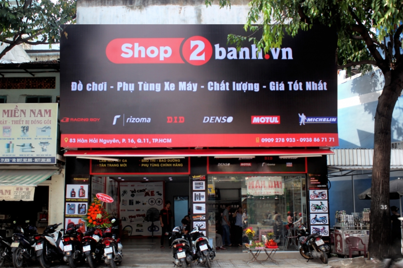 Biển quảng cáo mẫu bảng hiệu sửa xe máy thiết kế đơn giản, dễ thi công.