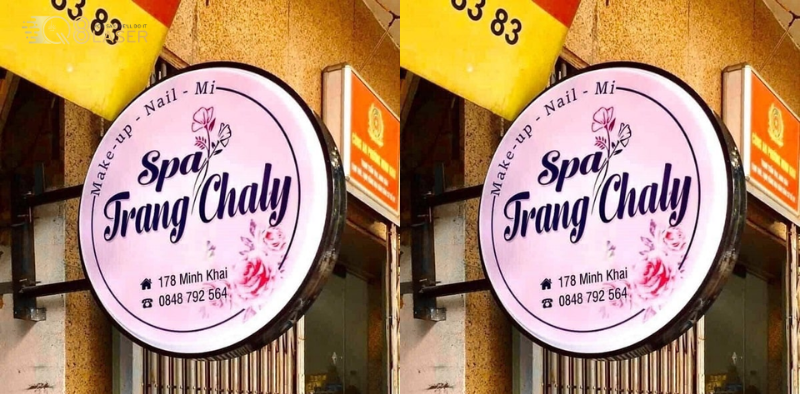 Biển quảng cáo màu hồng nhạt phù hợp shop thời trang