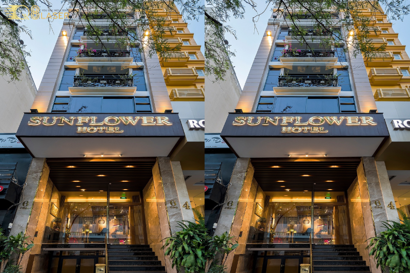 Biển quảng cáo nhà nghỉ rõ ràng, dễ tìm