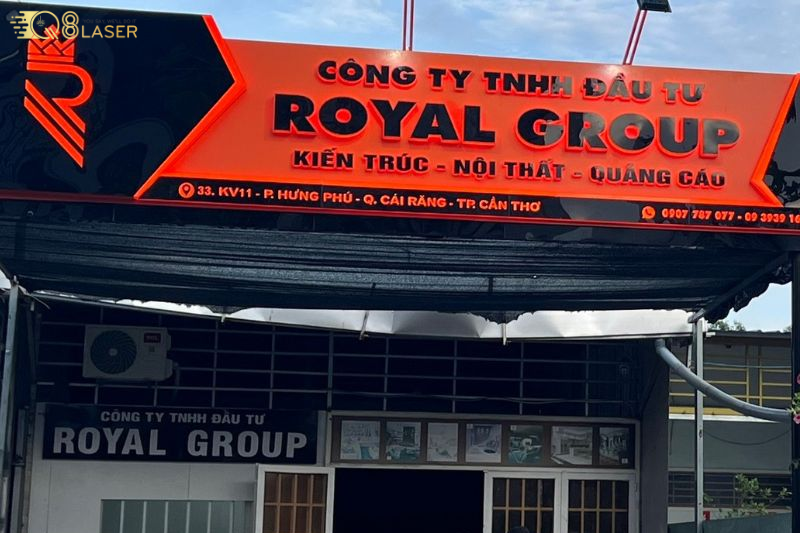 Biển quảng cáo nội thất đẹp, ánh sáng hài hòa