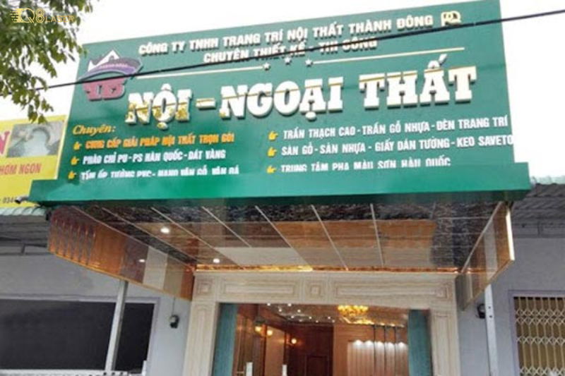 Biển quảng cáo nội thất đẹp cho gara ô tô