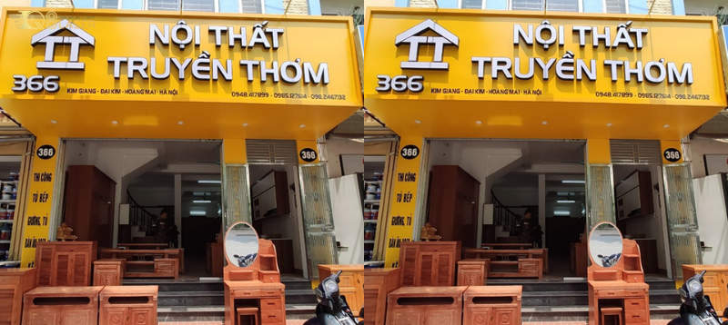 Biển quảng cáo nội thất ô tô nổi bật thu hút khách