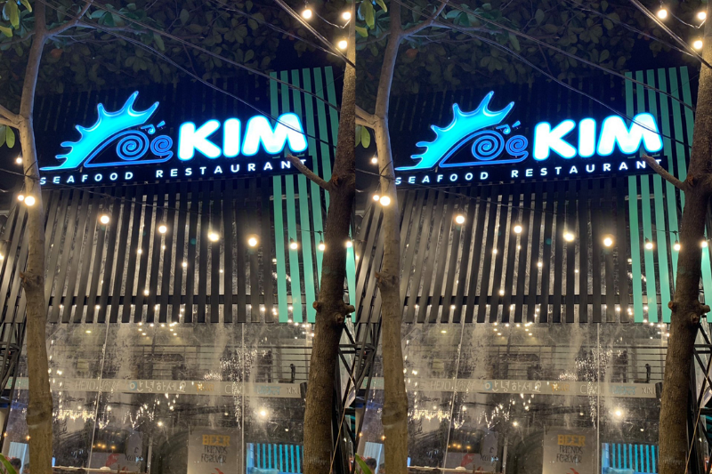 Biển quảng cáo ốc nóng tạo cảm giác hấp dẫn cho thực khách.