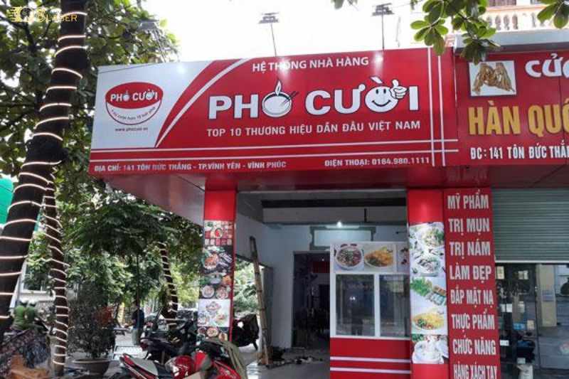 Biển quảng cáo phở đẹp, nổi bật mặt tiền