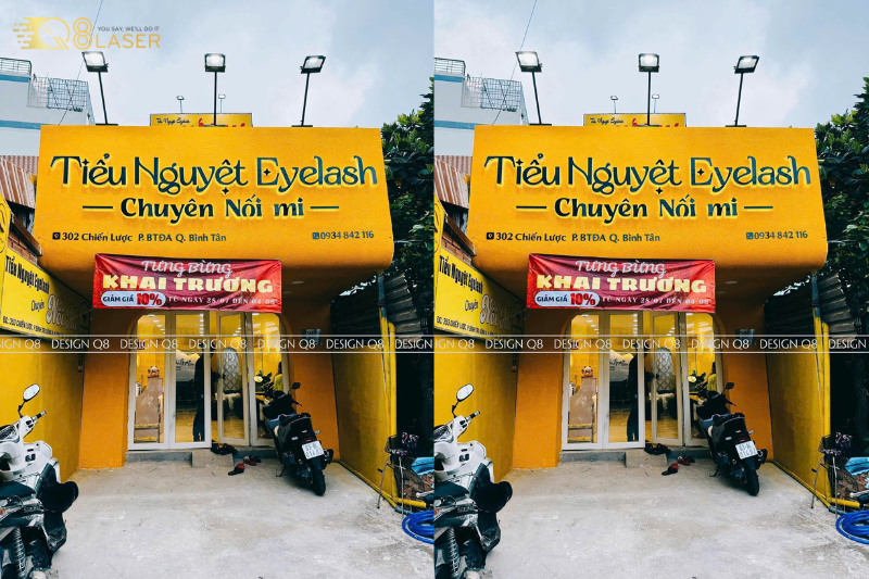 Biển quảng cáo phun xăm thiết kế ấn tượng, dễ ghi nhớ