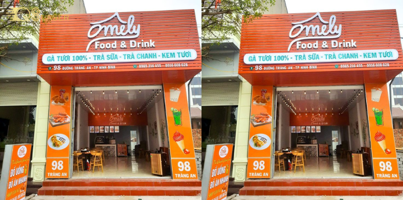 Biển quảng cáo quán ăn vặt nổi bật