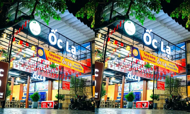 Biển quảng cáo quán ốc thiết kế theo yêu cầu, đúng concept quán.