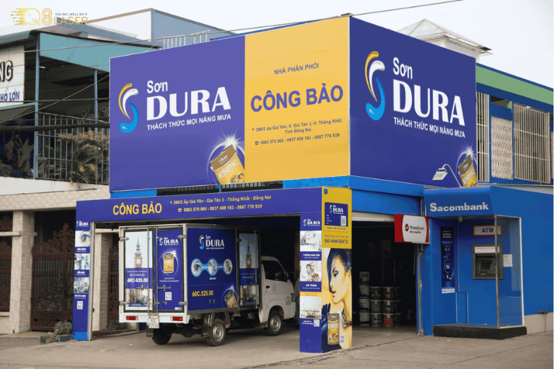 Biển quảng cáo sơn đẹp, tăng độ nhận diện thương hiệu.