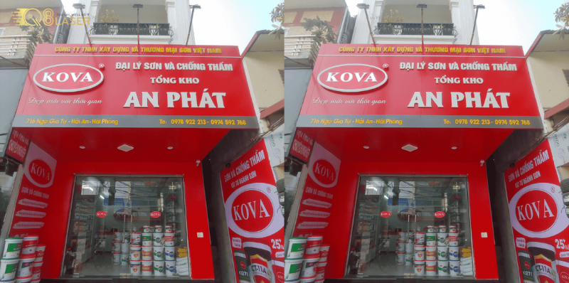 Biển quảng cáo sơn giúp thu hút khách hàng.