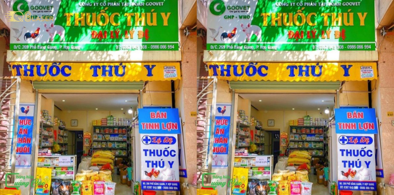 Biển quảng cáo thức ăn chăn nuôi phù hợp cửa hàng đại lý